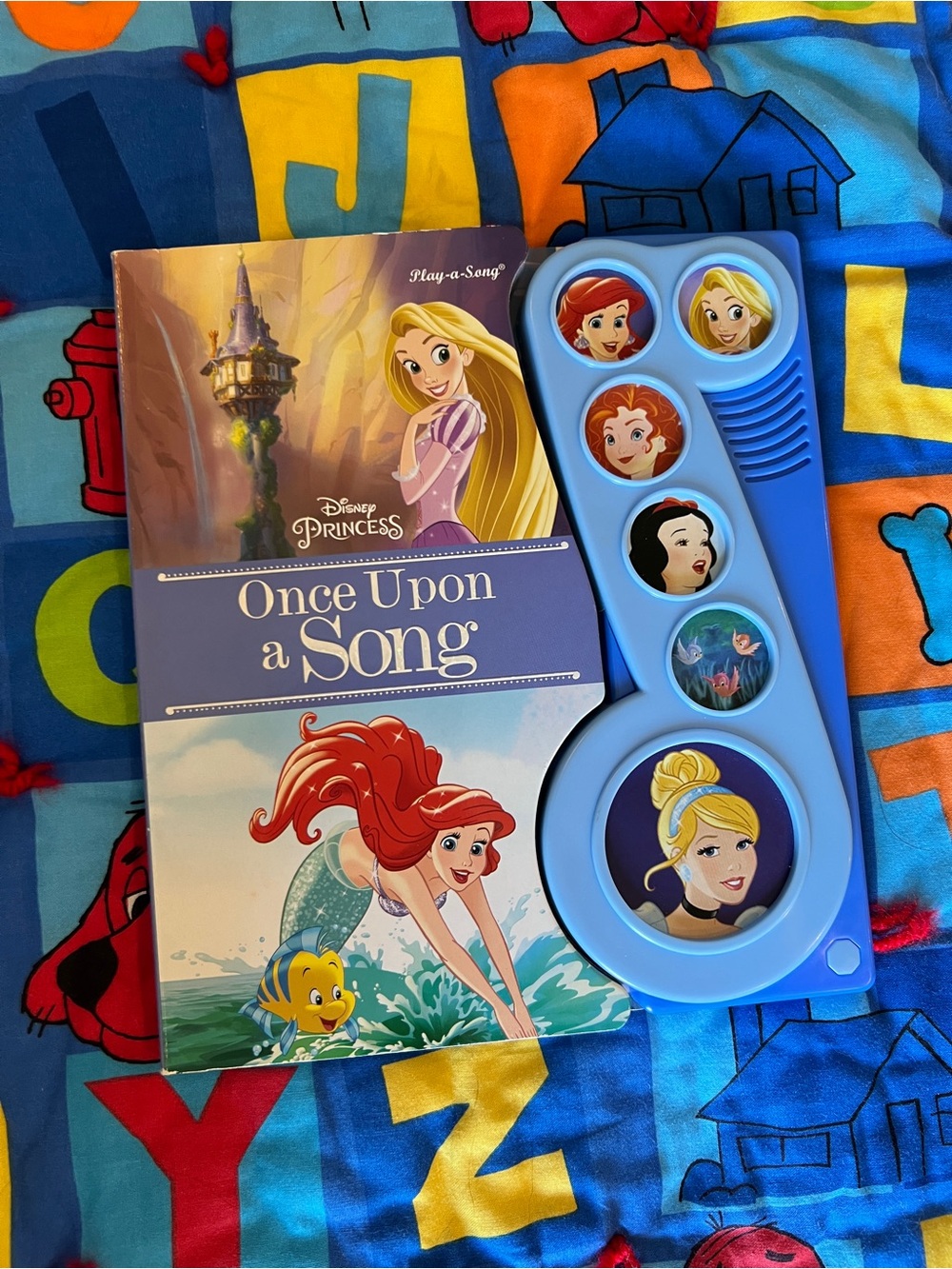 Disney Princess Once Upon a Song Book with Light Blue Sound Panel